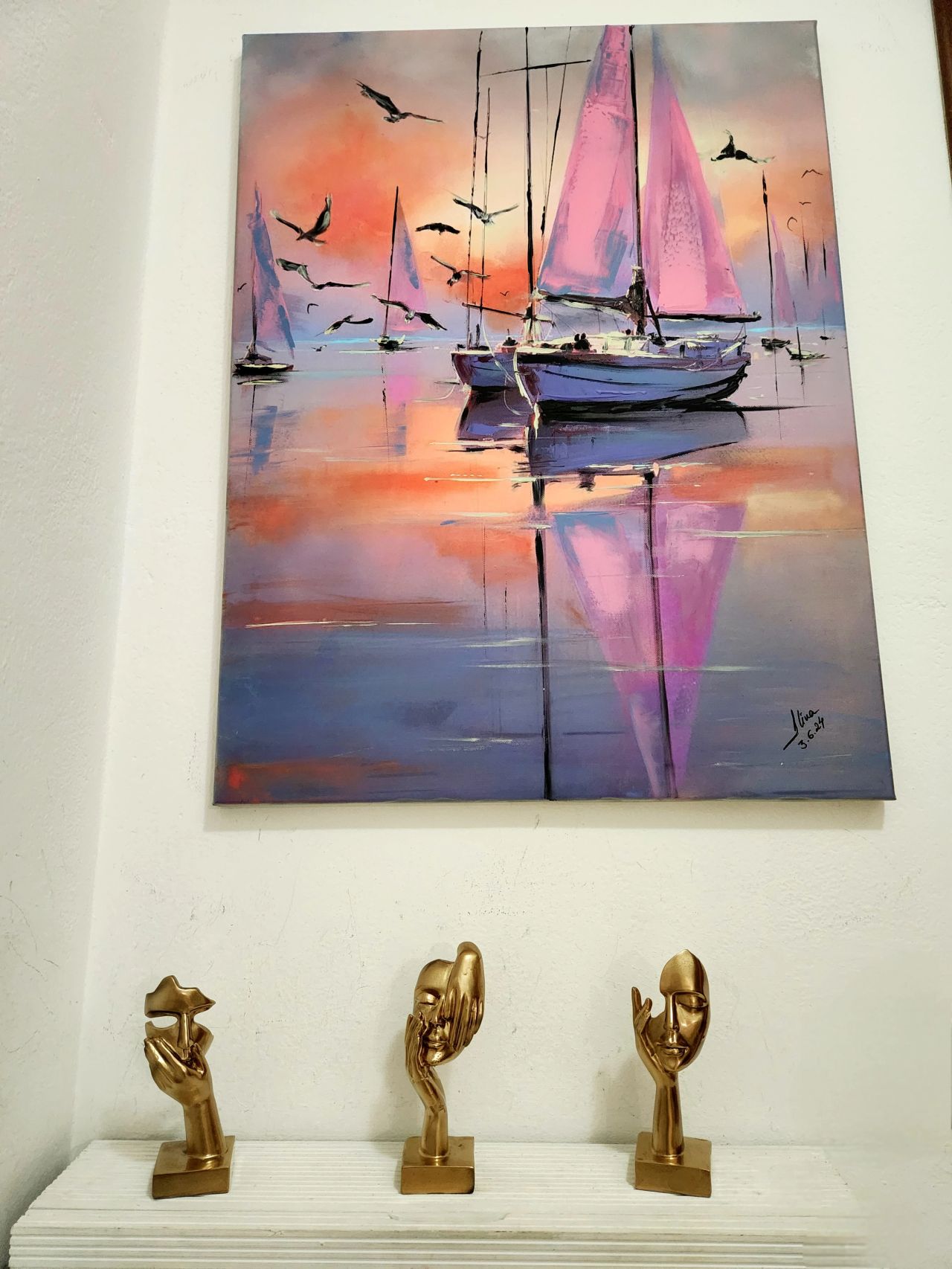 ArteDiAlina.com painting: Lady Sailor & A wise Woman